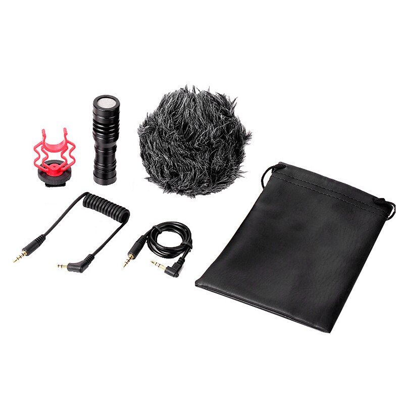 CY01 Camera Microphone SLR Interview Microphone for DSLR Recording Photography Vlog Microphone: Default Title