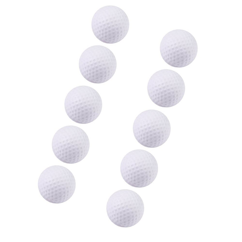 Balles de Golf en mousse 10 pièces balles de Golf élastiques en mousse blanche