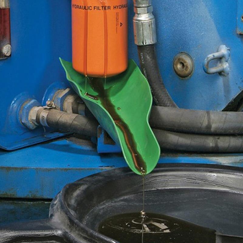 Oil Draining Tool Flexible Water Oil Draining Tool Resuable Folding Draining Tool Oil Guide Plate Industrial Equipment Accessory