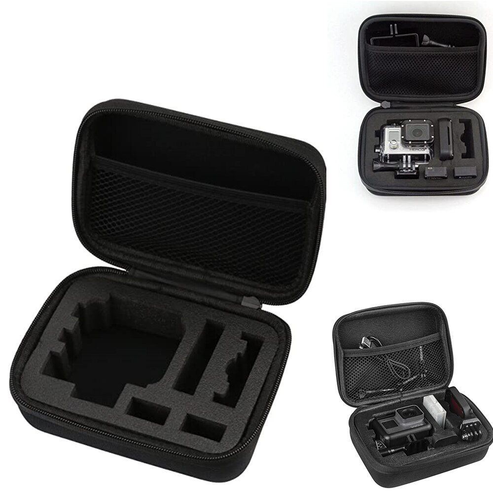 Draagbare Opslag Kleine Eva Action Camera Case Voor Gopro Hero 9 8 5 Zwart Xiaomi Yi 4K Sjcam Sj4000 eken H9r Box Gaan Pro Accessoire