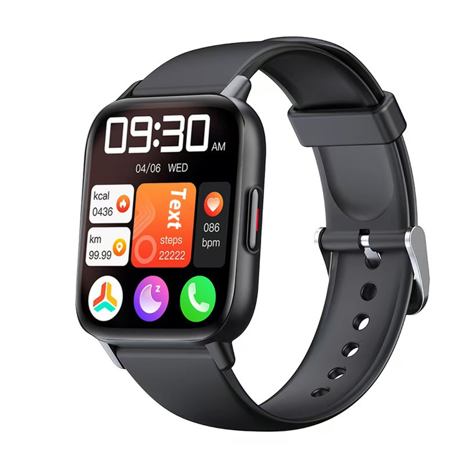 Smartwatch per chiamate Bluetooth, vera temperatura, frequenza cardiaca, orologio per ossigeno nel sangue, smartwatch sportivo multifunzionale da uomo