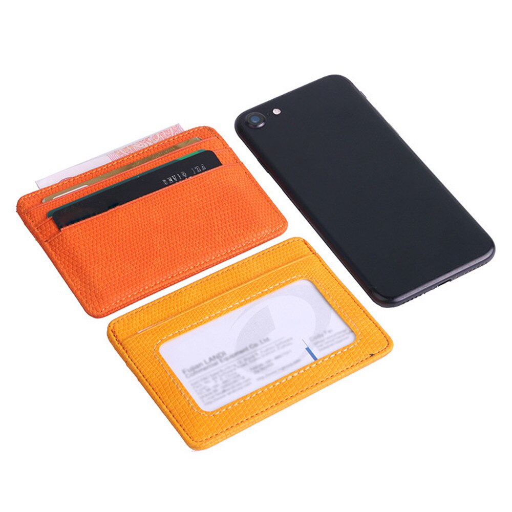 #H15 leather card holder slim business card id holder credit card case thin small wallet for men cardholder