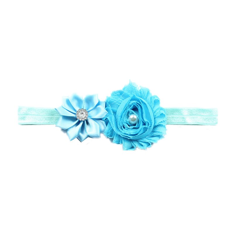 Novo acessórios para o cabelo das crianças com diamantes multi-angled shabby flores faixa de cabelo do bebê elasticidade bandana acessórios de cabelo: 02