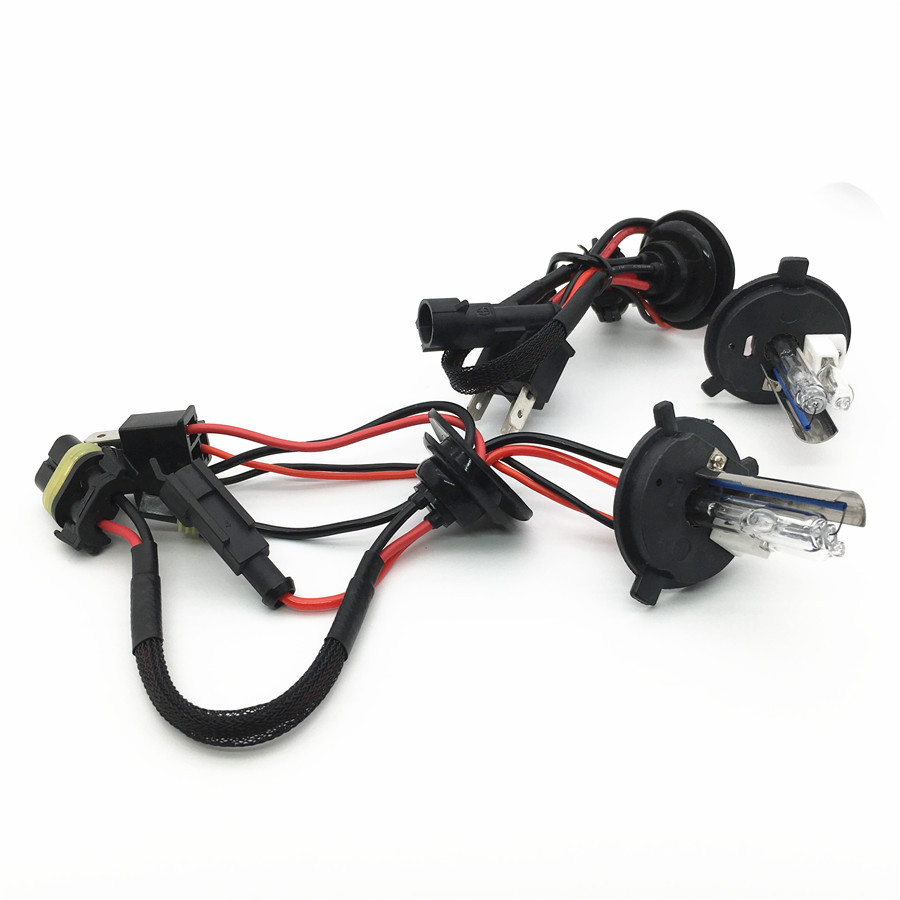 Yksi pari xenon  h4 piilotettu polttimo  h4 halogeenilampulla auton ajovaloihin 4300k 5000k 6000k 8000k piilotettu xenon polttimo  h4-2
