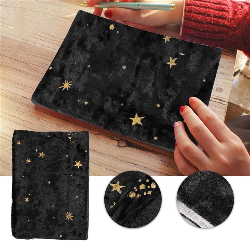 Goud Stempelen Boek Cover Starry Patroon Boek Cover Dagboek Doek Cover Voor Boeken