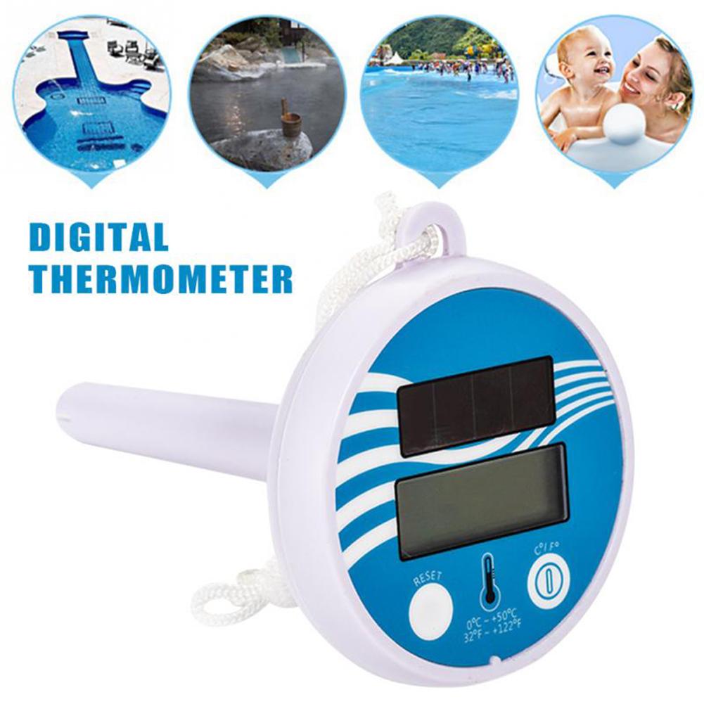 Drijvende Zonne-energie Thermometer Zwembad Bad Tub Temperatuur Meter Kan Float Het Op Het Water Sluit Het Zwembad muur