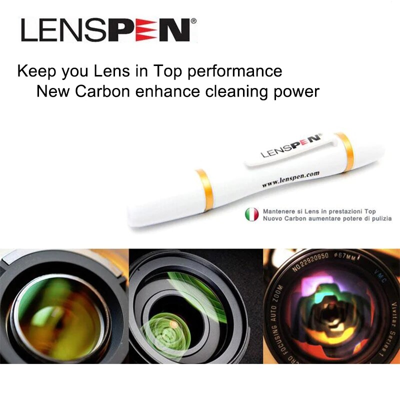 Véritable Lenspen NLP-1 nettoyage caméra stylo et brosse 2 en 1 Kit de nettoyage objectif outil pour Nikon Canon SLR DV verre optique
