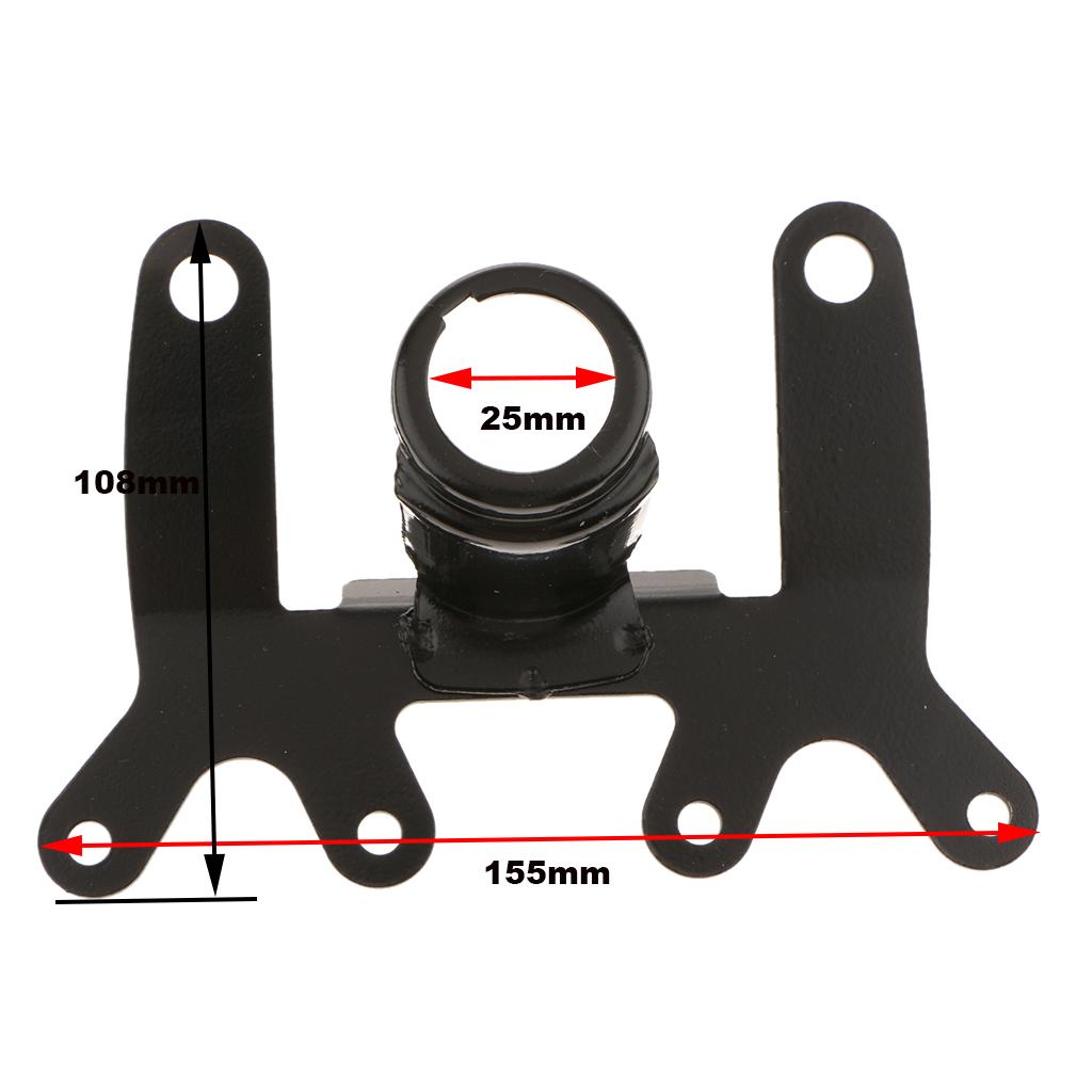 Motorrad Tacho und Tach Gauge Halterung Metall Eisen Dual Mount Universal Schwarz Halter für Modifizierte Motorrad Zubehör