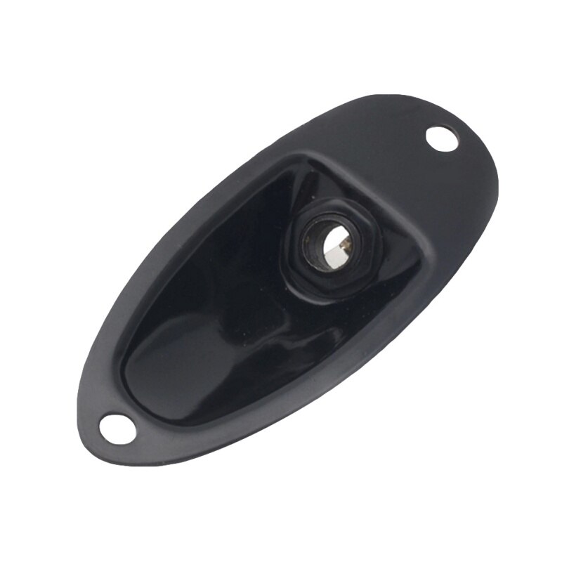 Black Boat Input Output Jack Plate Socket With Screws Guitar Parts Knobs Jacks Switches: CB