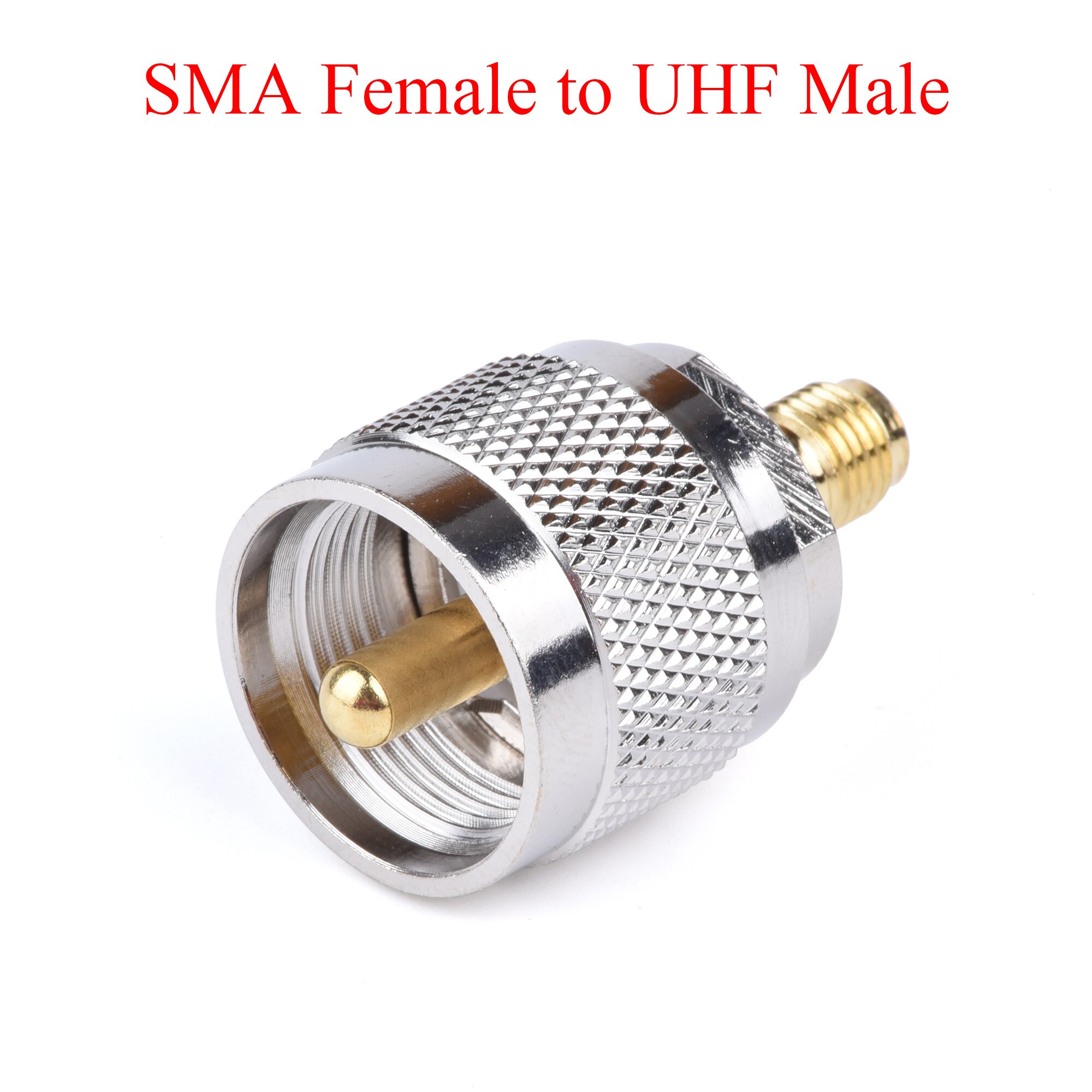 1Pcs RF Coaxial Connector SMA Female to BNC TNC MCX MMCX UHF N F Male Plug / Female Jack Adapter Use For TV Repeater Antenna: SMA-F to UHF-M