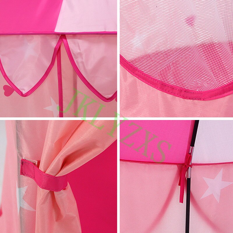 Chateau enfant tente yourte rose pliable jeux de princesse d intérieur pour enfant maison