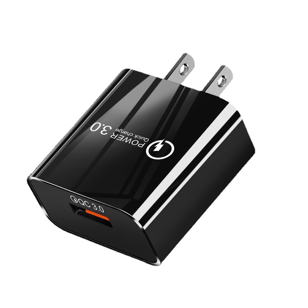 Qc3.0 ladegeräte, 5 v , 3a schnellladeanschlüsse, 18w europäische schnellladeladegeräte, 3.0 schnelllade-netzadapter: Schwarz / Uns