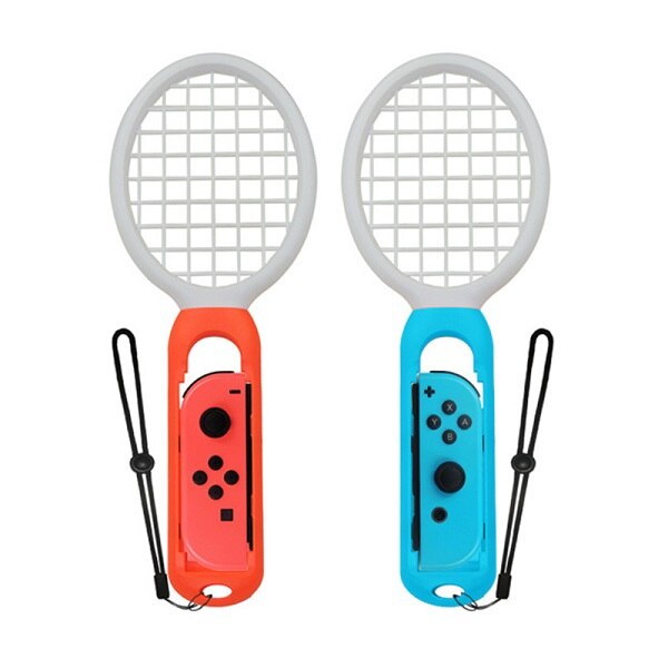 9 in 1 per gioco nintendo switch Kit accessori nintedo con impugnature per volante custodia in Silicone nitendo swich Joy-con: Pink Blue Racket