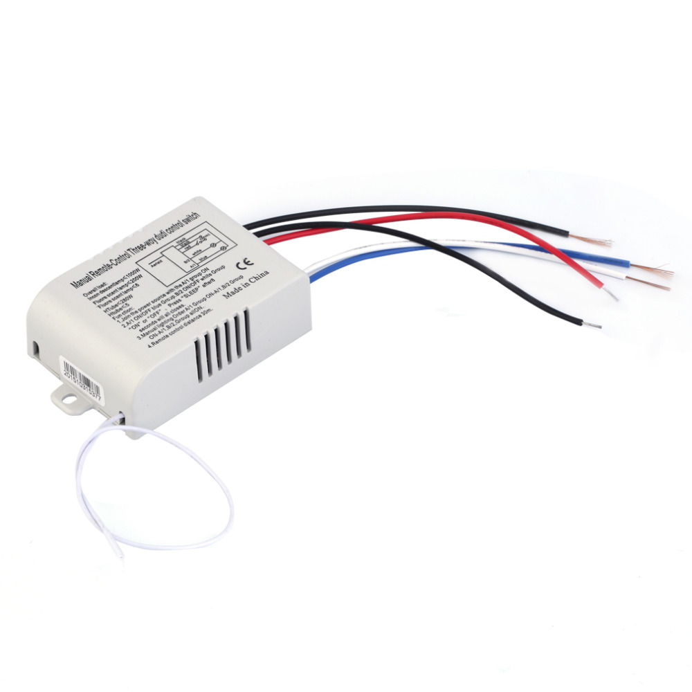 220V 3 Way ON/OFF Digital RF Remote Control Switch Wireless For Light Lamp Worldwide Store Brand