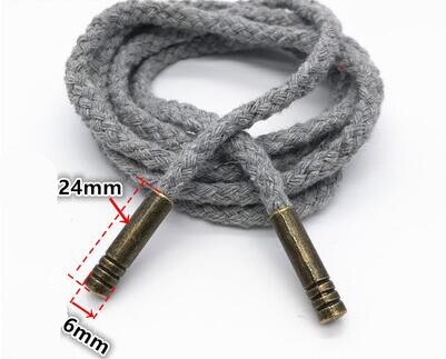 Pantalon de survêtement à tête en cuivre pour lacets de Sport, 1 pièce, cordon de serrage, corde tressée, ceinture, à capuche, bricolage, fournitures: F