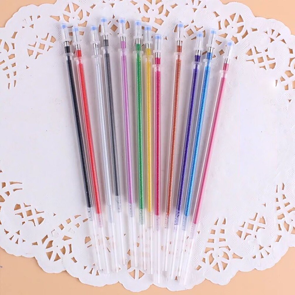 Multicolour Ballpoint Gel Pen Highlighters Refills Gel Pen Full Shinning Refill Painting Pen Drawing Color Pen