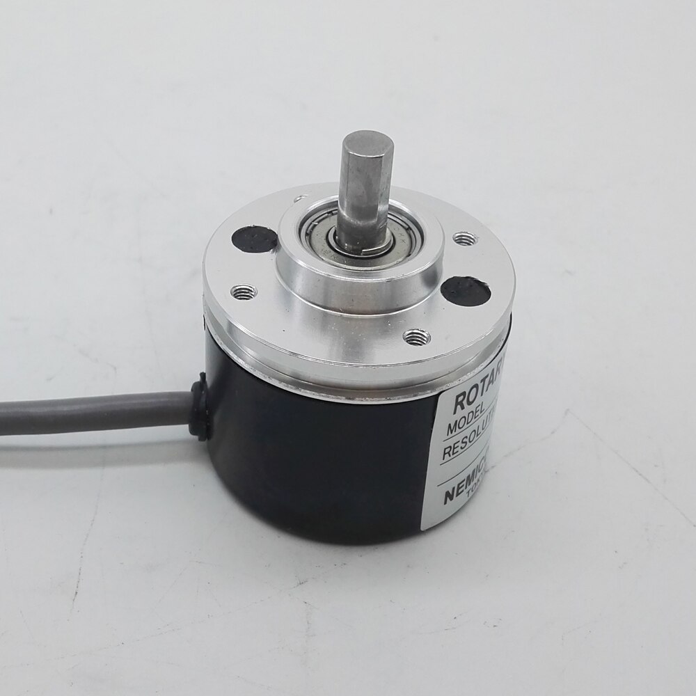 Mini NEMICON 38mm outer 6mm solid shaft incremental rotary encoder open collector output 100 300 500 1024 2500 pulse OEW2-25-2HC
