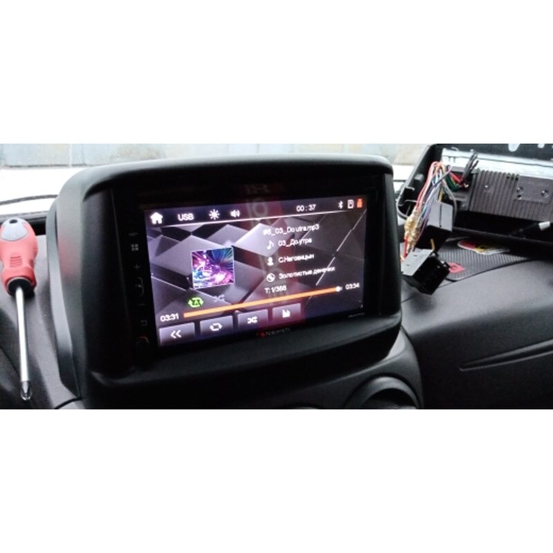 Voor autoradio, dvd-paneel, montagekit voor fiat doblo 2002 dvd-frame, dashboardkit