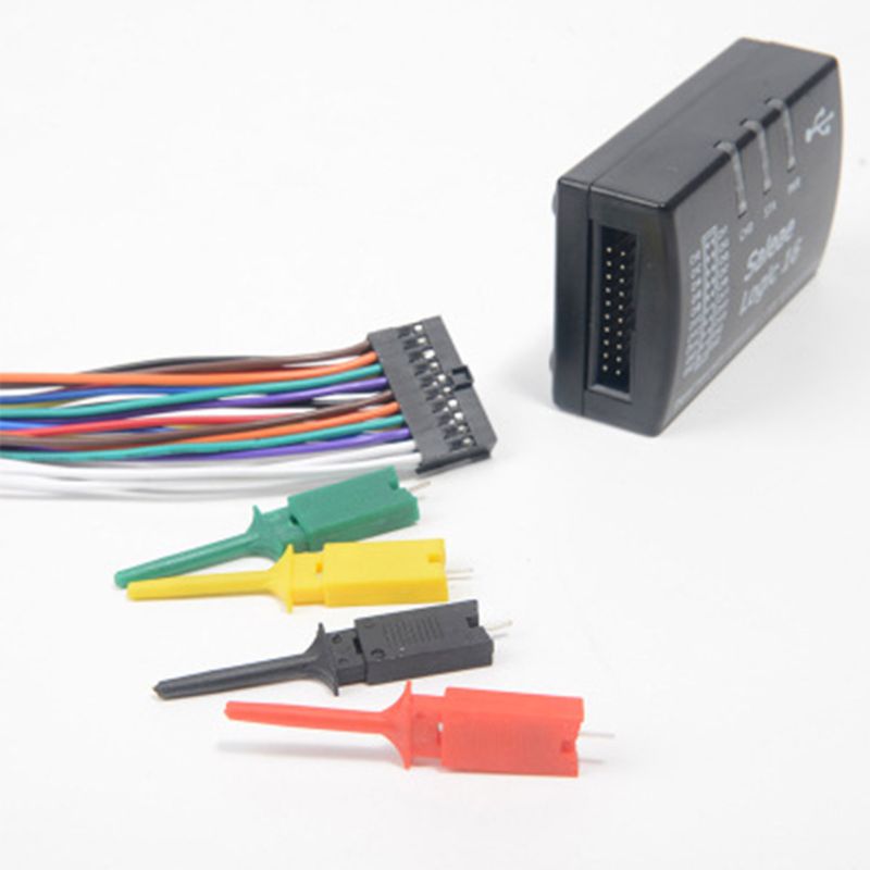 Analyseur de logique USB 100MHz 16 canaux multi-système Compatible plus grand taux d'échantillonnage maximal pour bras FPGA