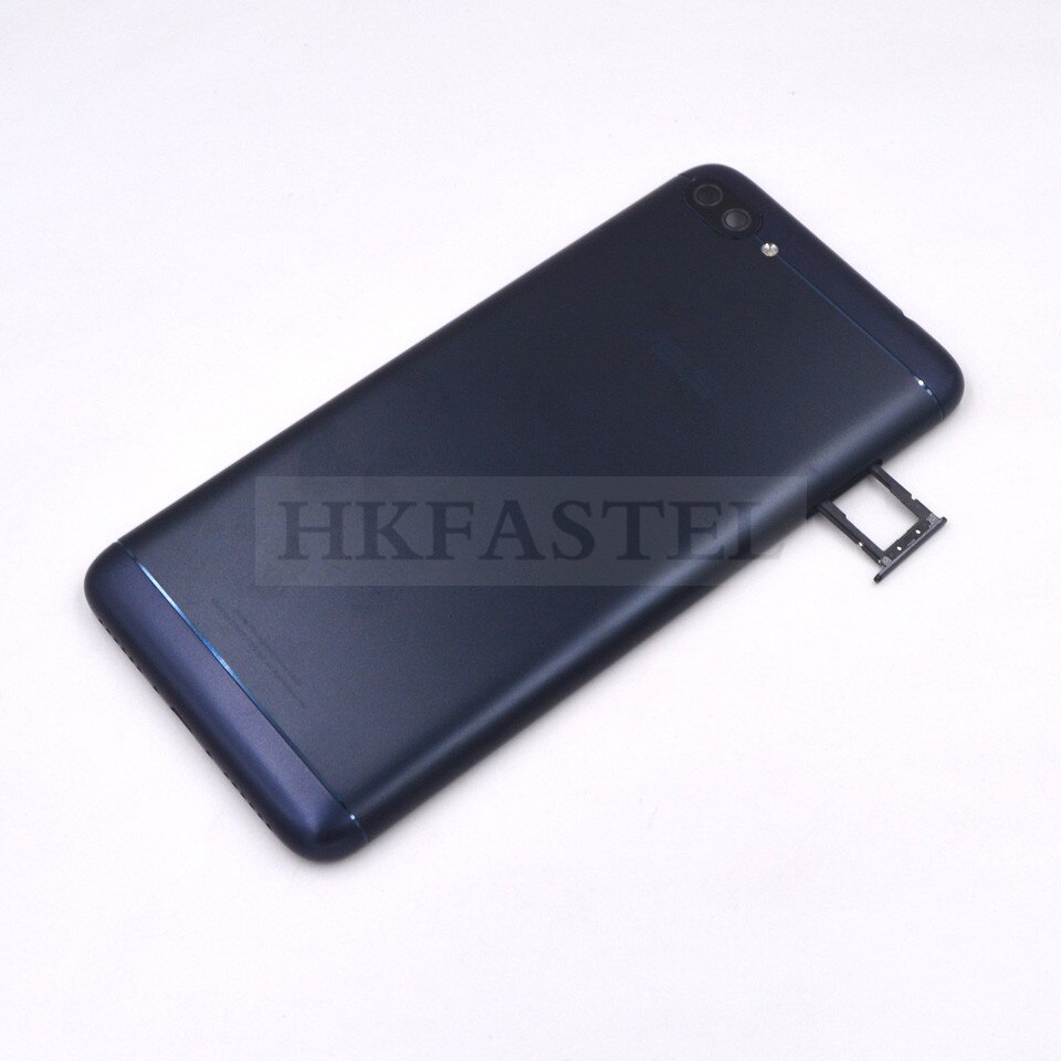 Original ZC554KL Housing For Asus Zenfone 4 Max ZC554KL Back Battery Door Cover SIM SD Card Tray Power volume Button: Back SIM Tray Black