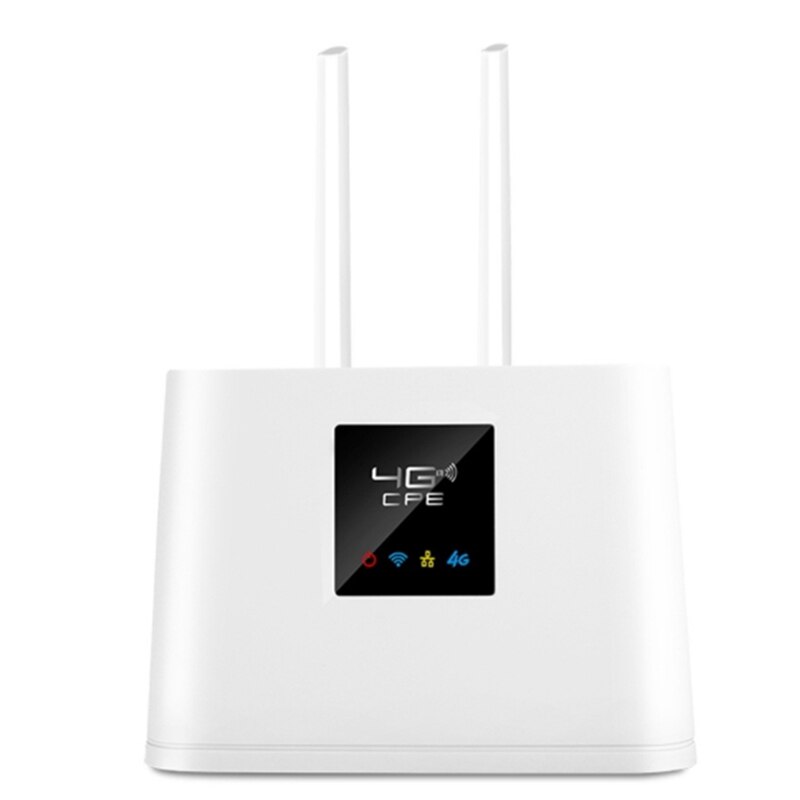 4G Wifi Router Unlocked 4G SIM ROUTER with Slot 150Mbps Wireless Router 2PCS External Antennas WAN/LAN Port (EU Plug): Default Title