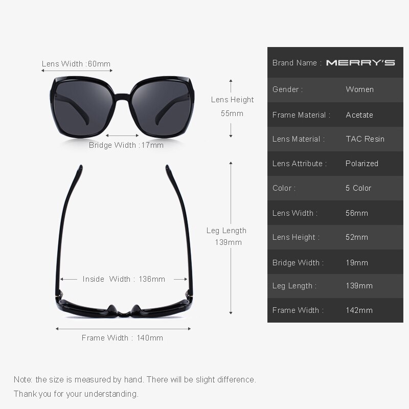 MERRYS Women Cat Eye Sunglasses Lady Polarized Driving SunGlasses 100% UV Protection S6087
