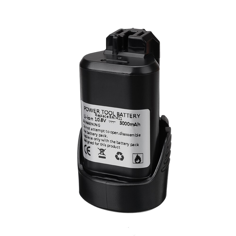 Bat 411 elverktyg batteri 10.8v 12v 3000 mah li-ion batteri för bosch 2 607 336 013, 2 607 336 014 2 607 336 333 12v 3.0ah: Guld-