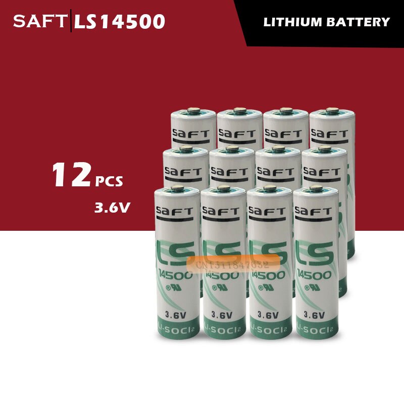 12 Pcs Saft LS14500 ER14505 Aa 3.6V 2450 Mah Lithium Batterij Voor Faciliteit Apparatuur Spare Generieke Lithium Batterij Primaire batterij