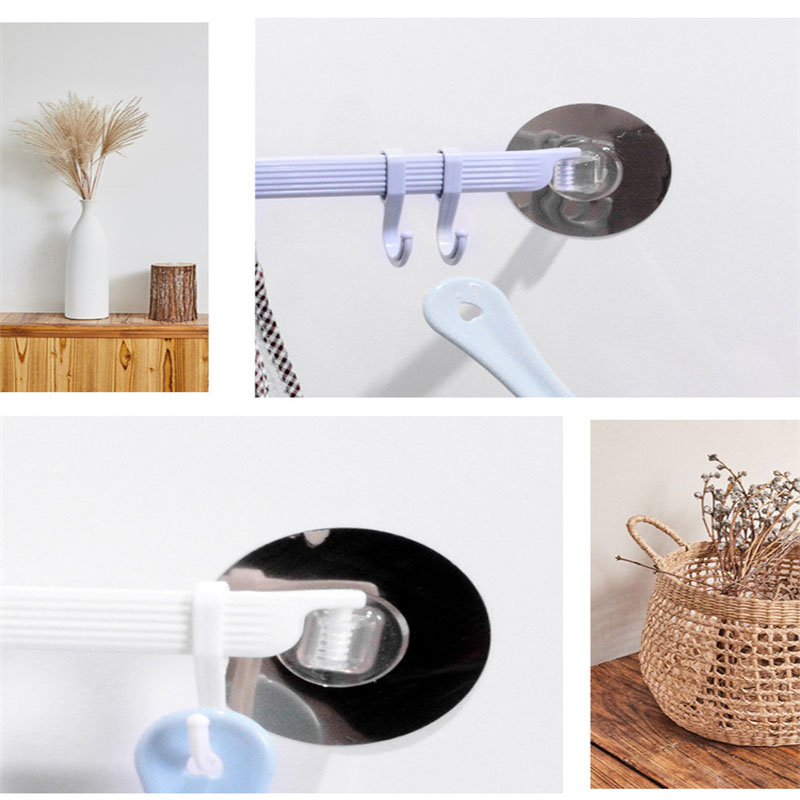 Towel rack, non perforated hanging rack, kitchen supplies, bathroom, bathroom, hook storage rack, wall mounted hook storage rack