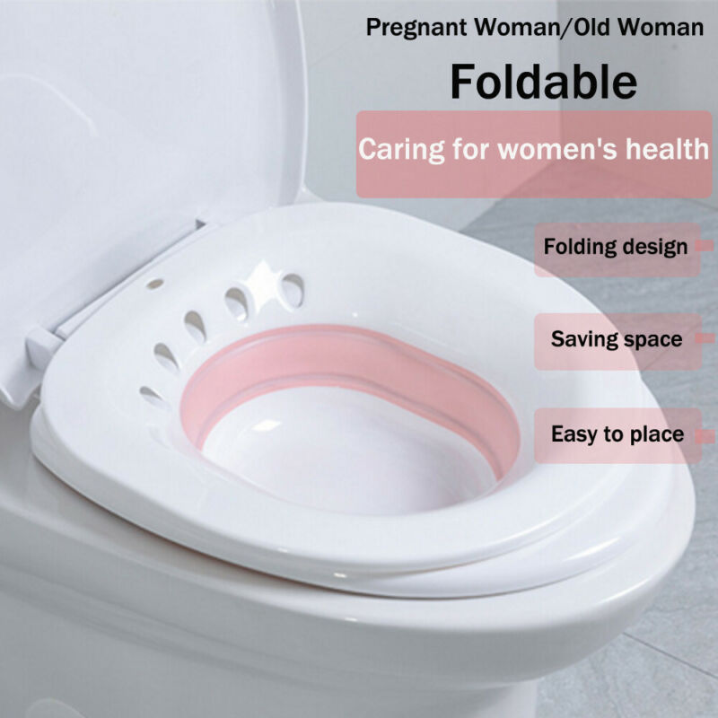 Foldet toilet sitz badekar soaking bassin til gravide kvinder hæmorider patient bærbare badekar