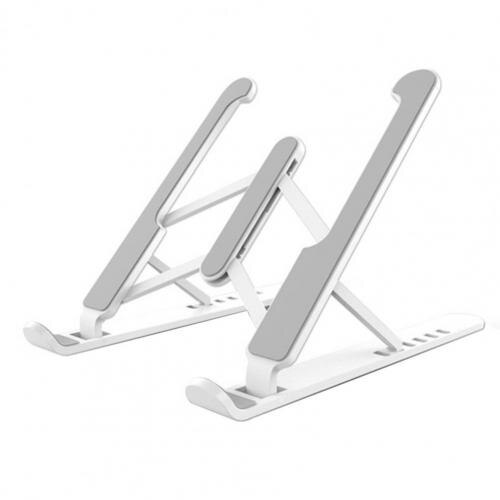 Portable Laptop Stand Foldable Support Base Notebook Stand For Computer Laptop Holder Cooling Bracket Riser for Home Office: White
