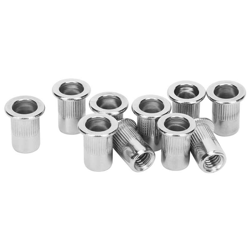 threaded insert threaded inserts Blind Riveting Nuts Set Stainless Steel Ribbed Nut M6 Hardware Accessories thread