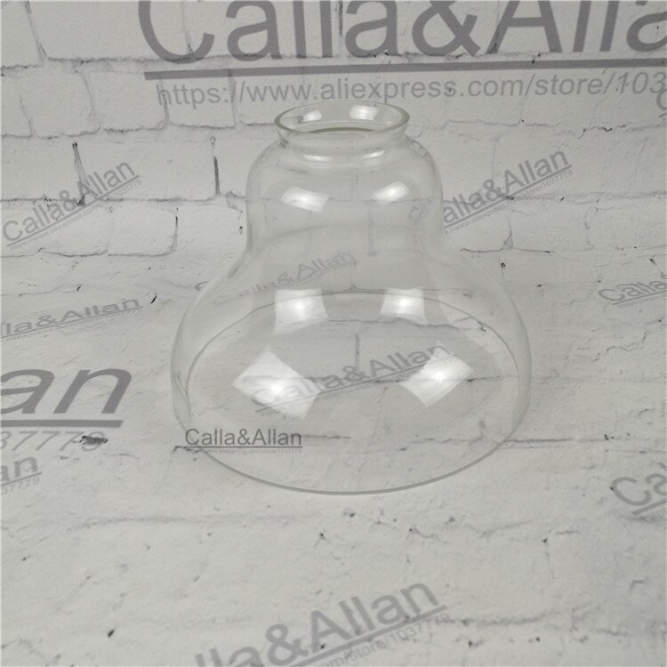 Abat-jour en verre ambre/clair D200mmX145mm bricolage éclairage abat-jour cône verre pendentif abat-jour concevoir votre propre abat-jour en verre léger: clear