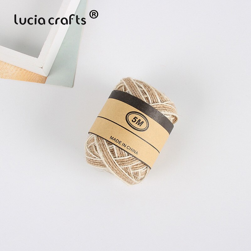 1/4/5 rouleaux de 2-5mm cordes de jute en toile de jute naturelle pour bricolage, fête, mariage, emballage, fournitures de noël  w0803