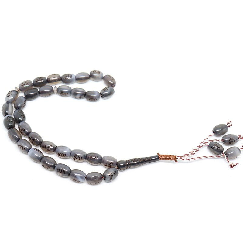 10x13 plástico cilíndrico pendurado grânulo tipo pingente oriente médio islam muçulmano tasby allah muhammad rosário cor do cabelo