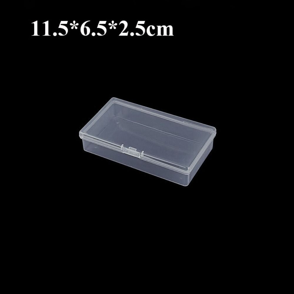 Diy Kleine Vierkante Clear Plastic Opbergdoos Voor Sieraden Diamant Borduurwerk Craft Bead Pil Thuis Opslag Accessoires