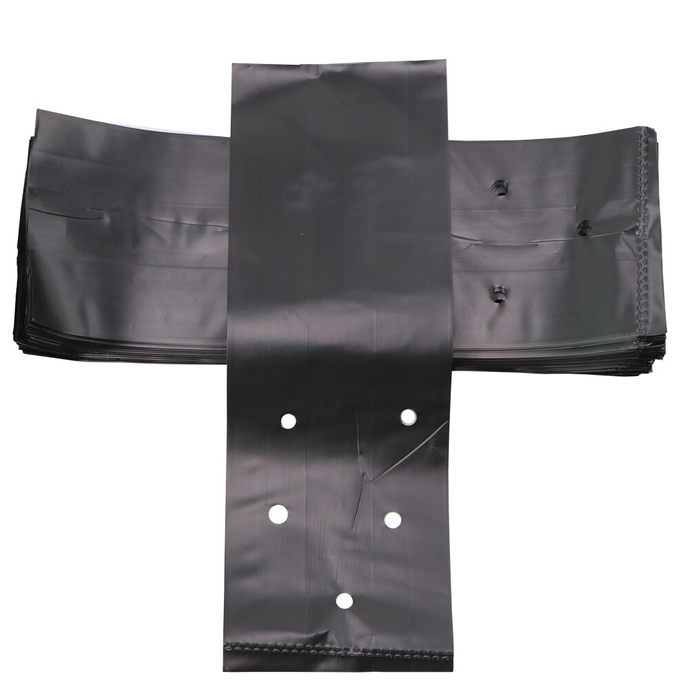 50PCSHDPE Black Grow Soil Bags Garden Agricultural Cultivation Pockets Seedling Breathable Permeable Anti-UV Pouch
