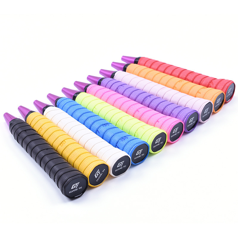 10 pièces avion gaufrage résistant à l'usure raquette main caoutchouc antidérapant Absorption de la sueur bande tige bobinage ruban multiples couleurs Q1010CMD