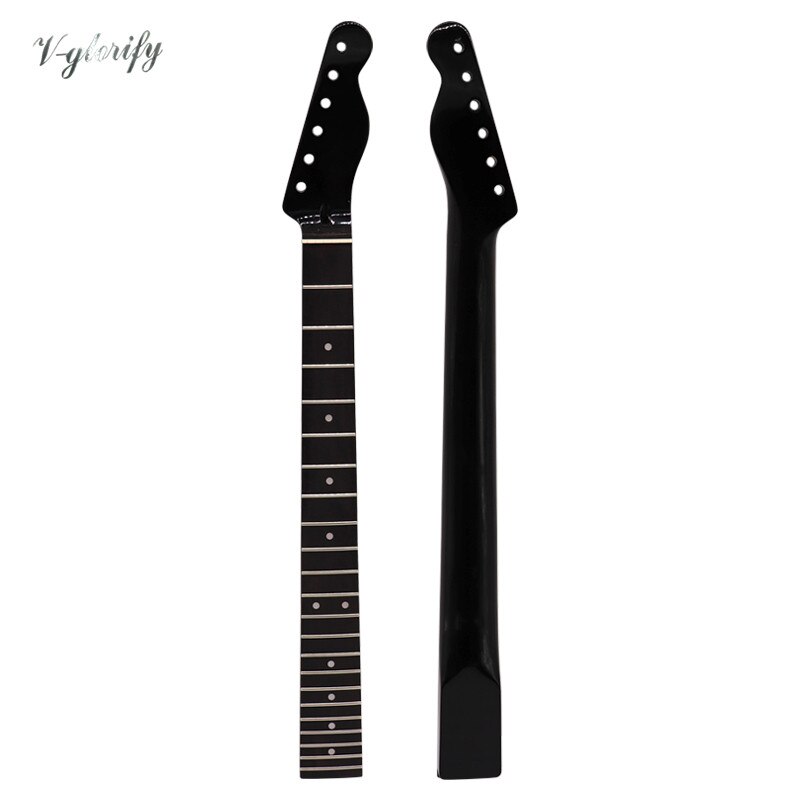 High gloss 6 string TL guitar neck Canada maple TL neck 22 frets rosewood fingerboard guitar neck black