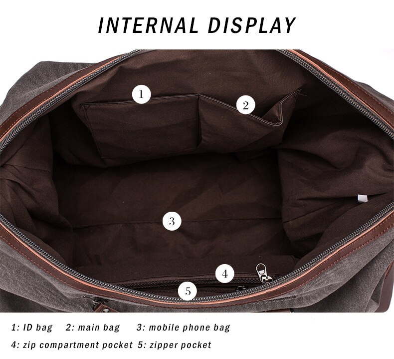 Grande capacidade de viagem saco multifunction men alça ombro duffel saco à prova dmultiple água vários bolsos bagagem sacos mala roupas