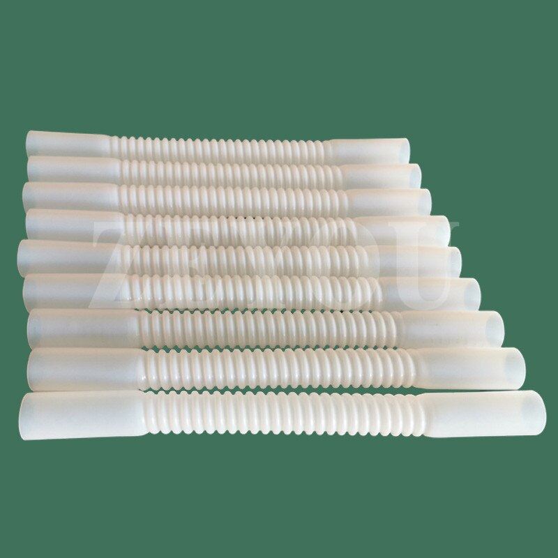 Tubo corrugado flexible de plástico PTFE F4, blanco, 10x12mm