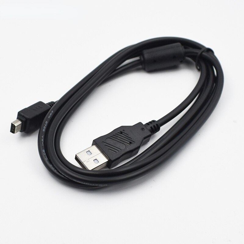 Câble de données pour appareil photo numérique Olympus CB-USB5/CB-USB6, câble USB à 12 broches, 1.5m, en cuivre pur avec anneau magnétique