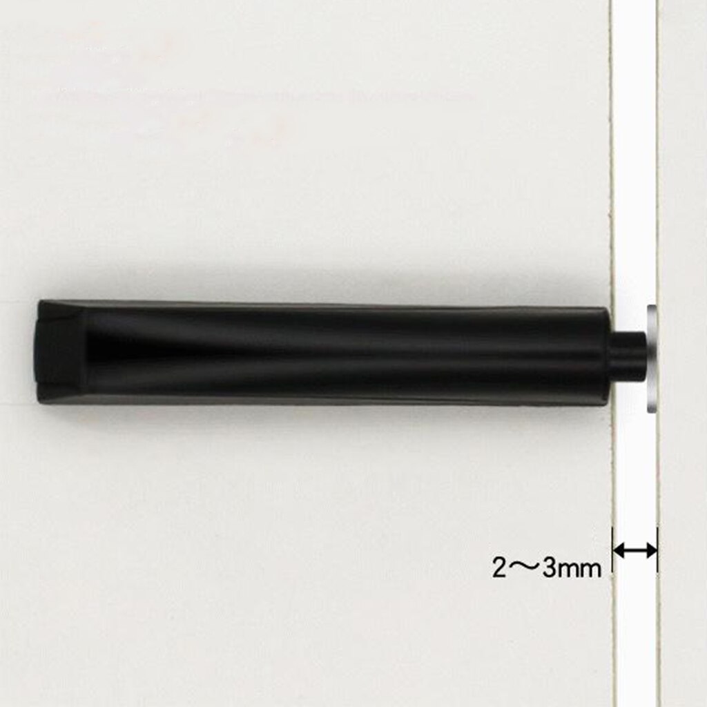 Magnetic Push Latch Touch Release Cabinet Wardrobe Door Catch Hinge: Black