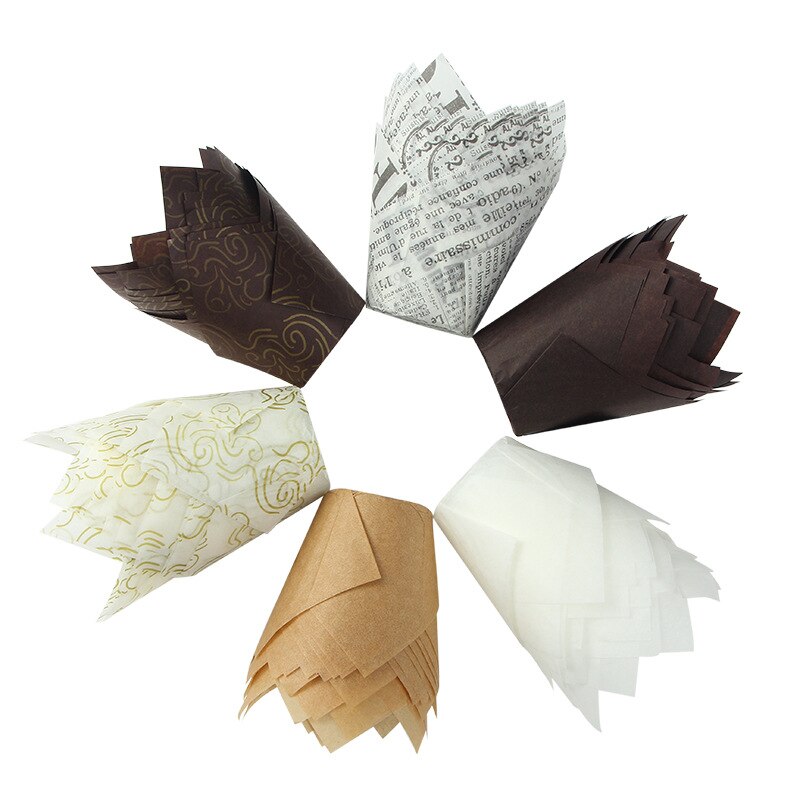 50Pcs Muffin Cupcake Paper Cups Disposable Paper for Cake Container Cake Mold Cake Decorating Tool Cupcake Liners Holder Kitchen