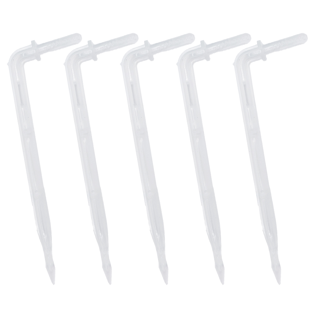 50x Garden 4/7mm Hose Transparent Bend Arrow Dripper 1/4'' Drip Emitter Water Saving Sprinkler Micro Irrigation Greenhouse