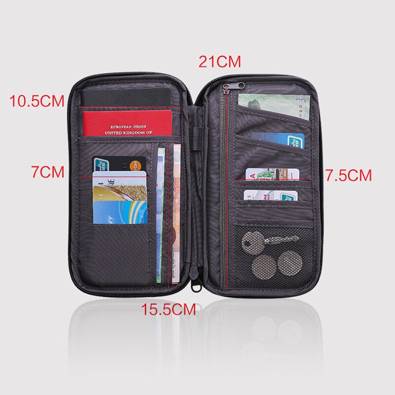 Multi-function Travel Passport Storage Bag Waterproof Portable Card Package WHShopping