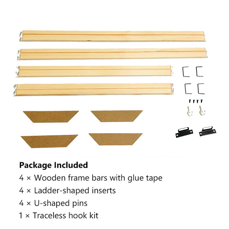 Diy Natuurlijke Houten Frame Voor Canvas Prints En Canvas Schilderij Art Quadros Pictures Houten Frame