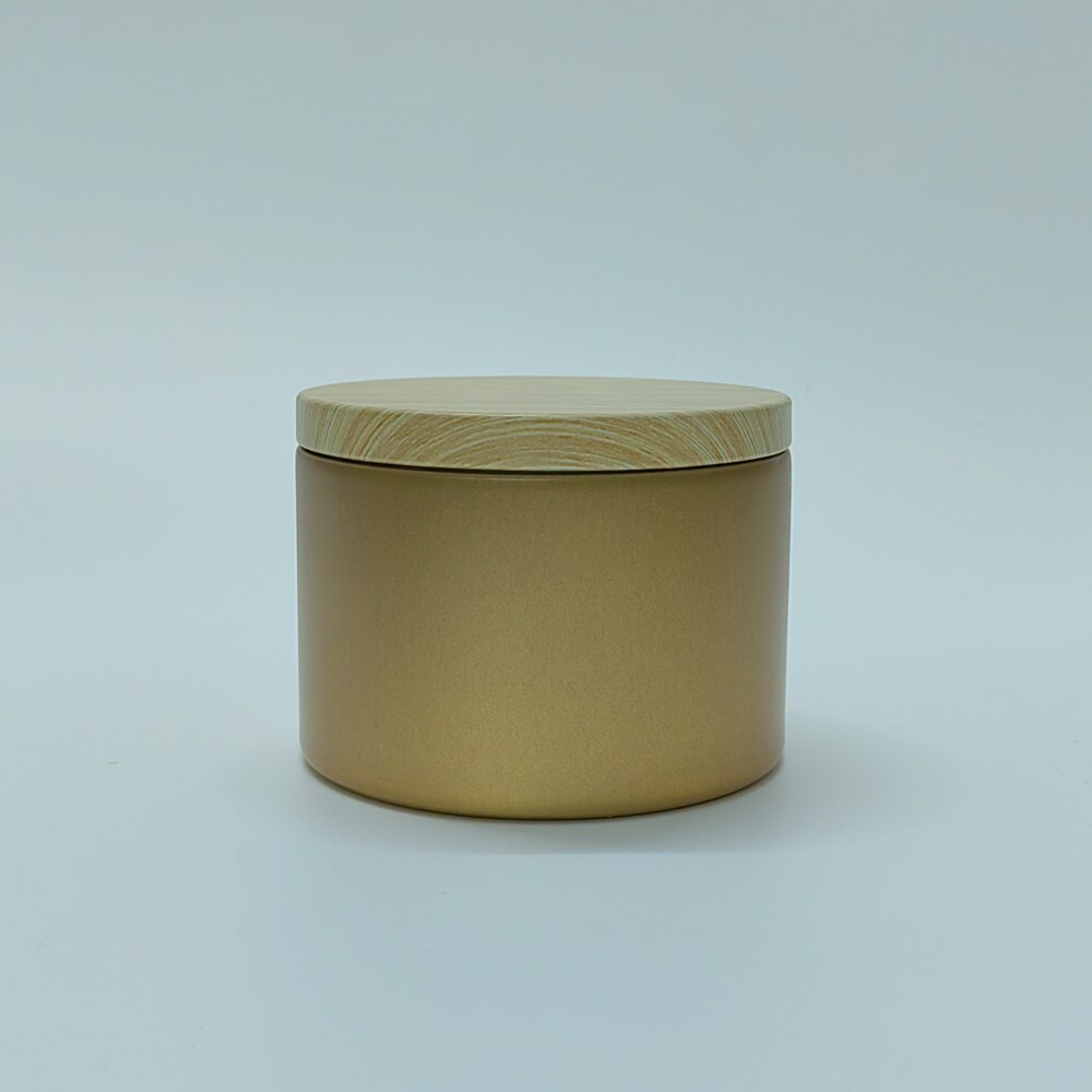 8oz 240ml Round Candle tins Empty Containers scented Candle Jars with lid Bulk for Candle Making Supplies Candy Tea Storage Box: frosted gold 2