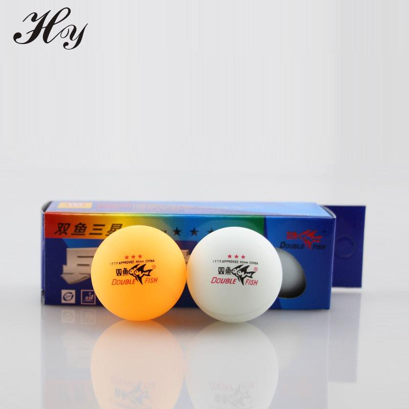 Double Fish Table Tennis Training 1 Boxes 3Pcs Ping Pong Ball 40mm Table Tennis Balls Plastic Tennis Table Ball 3 Star