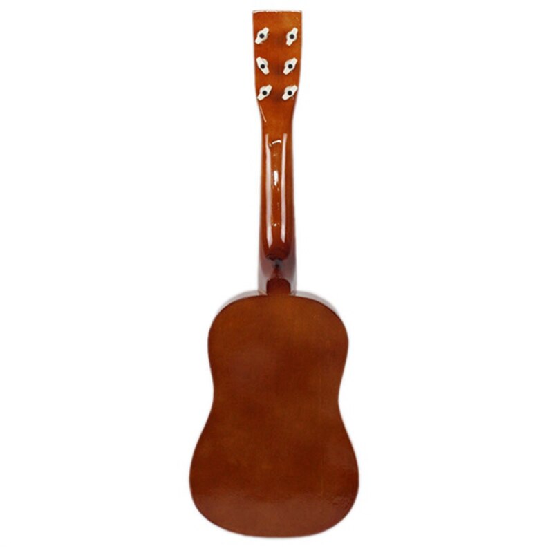 23Inch Gitaar Mini Gitaar Basswood Kid 'S Muzikale Speelgoed Akoestische Snaarinstrument Met Plectrum 1st String Koffie